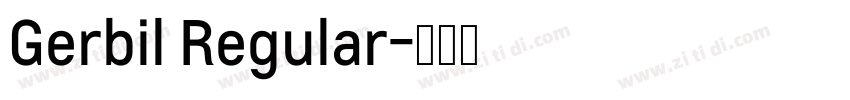 Gerbil Regular字体转换